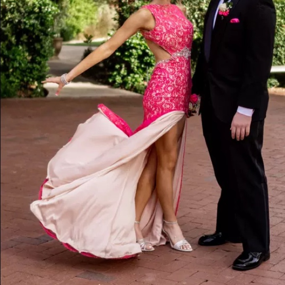 Hot Pink Evening Gown